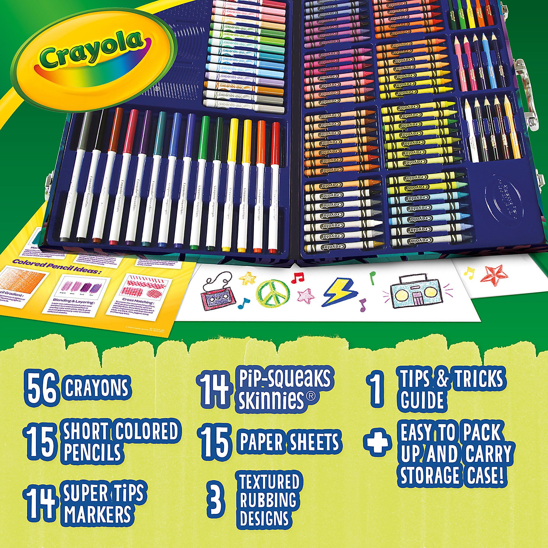 Crayola Imagination Art Set With Case, 115 Pieces