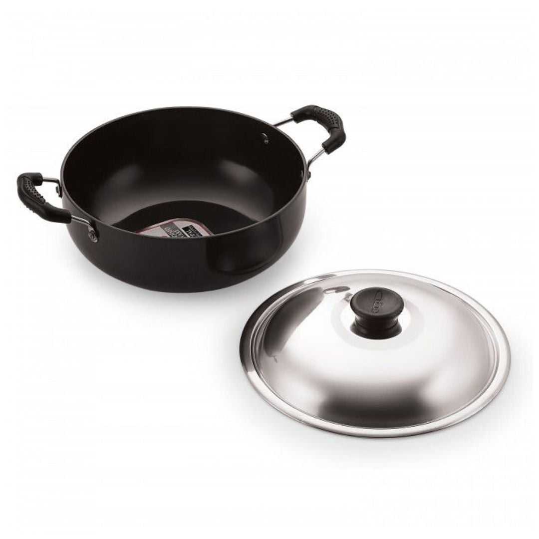 Anjali Stainless Steel Kadai With Lid