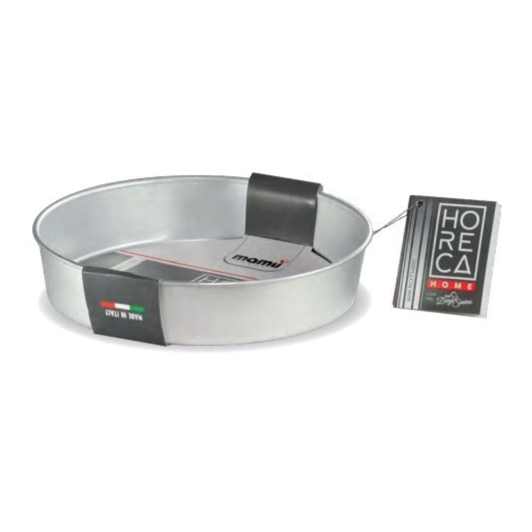 Mamu Aluminium Round Baking Tray, Alta, 5cm Depth