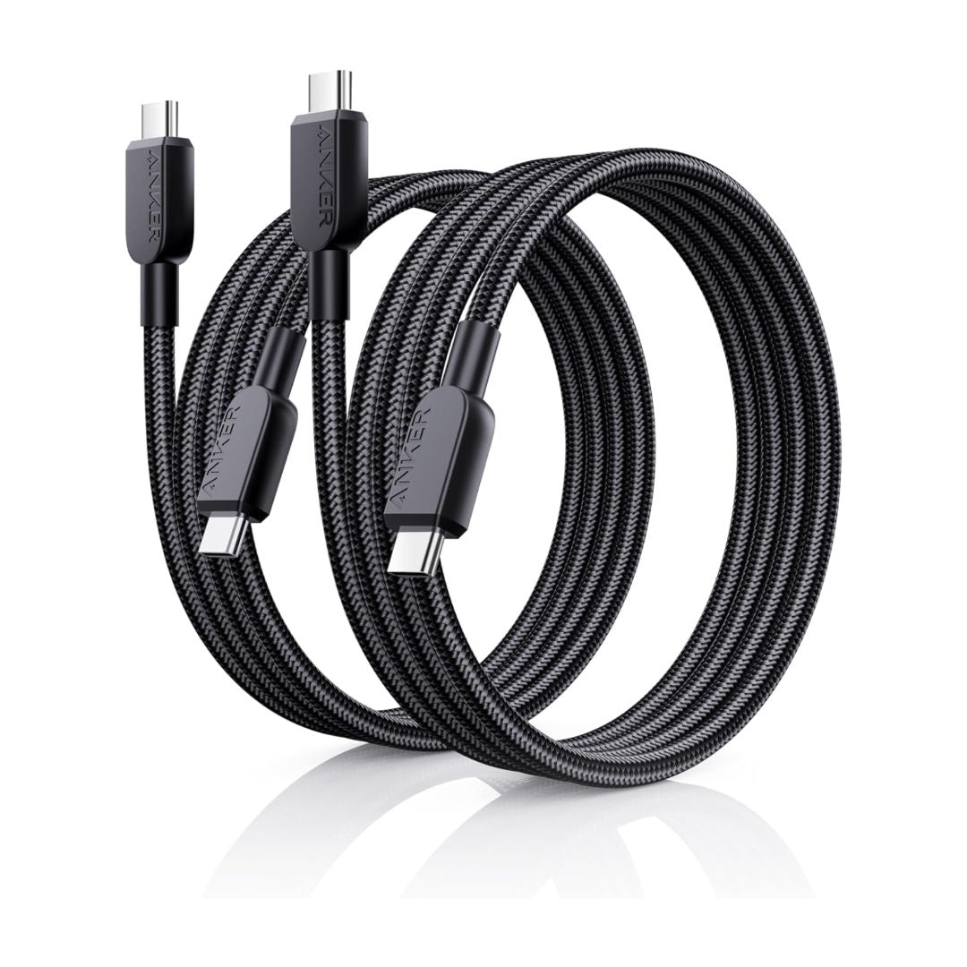 Anker USB-C to USB-C Cable 240W Fast Charging Braided, Black