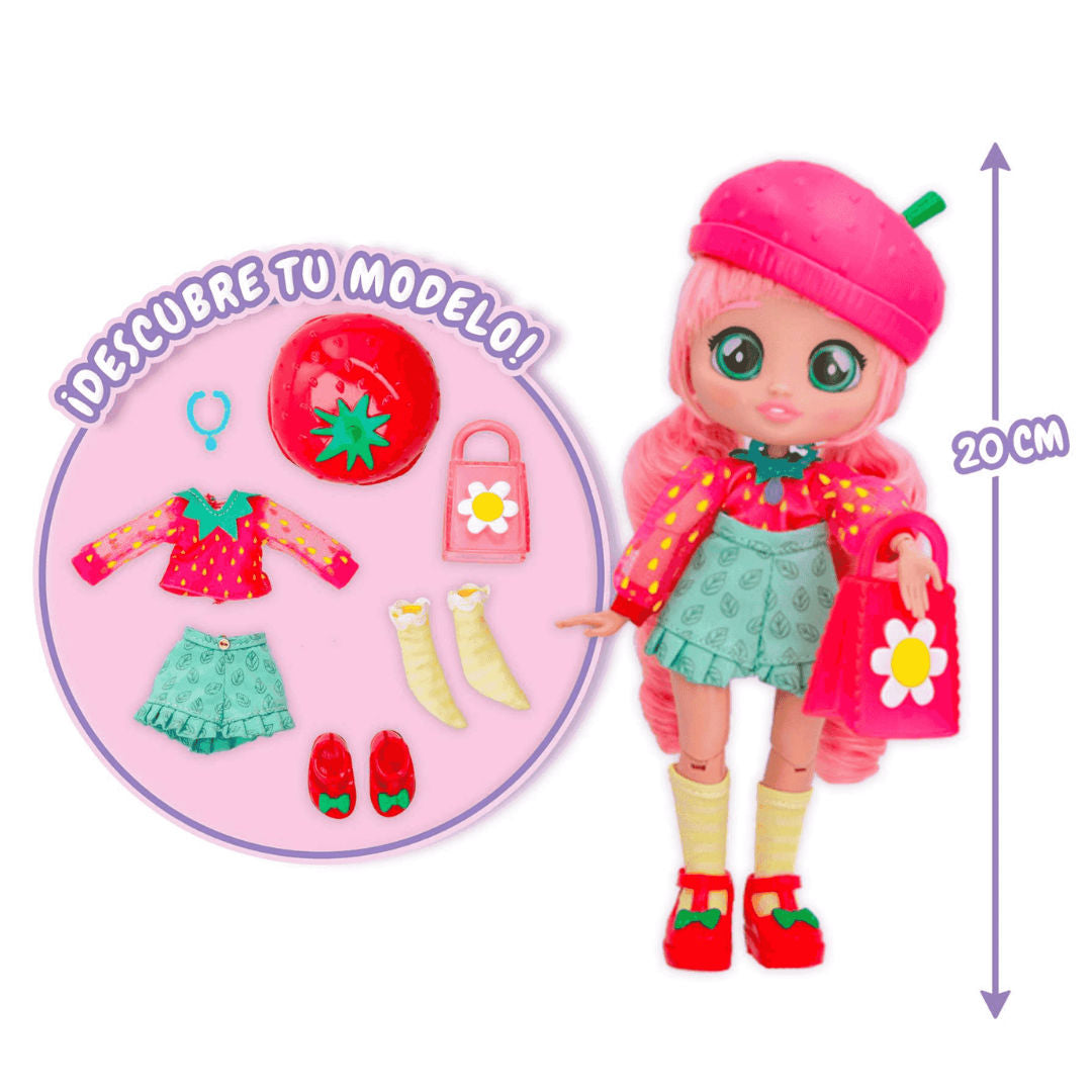 Cry Babies BFF Ella Fashion Doll with Surprises, For Age 3+ Years