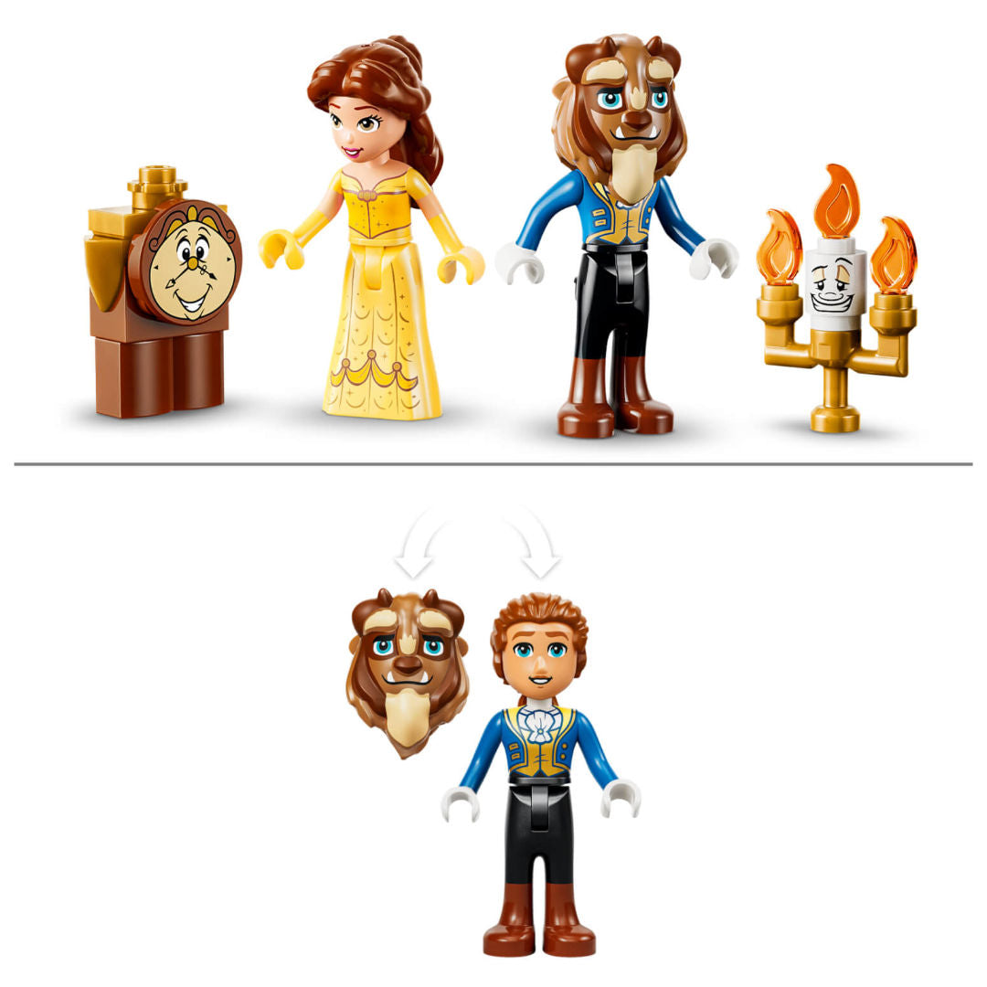 LEGO Disney Princess Belle and the Beast's Enchanted Castle Building Set, For Age 5+ Years