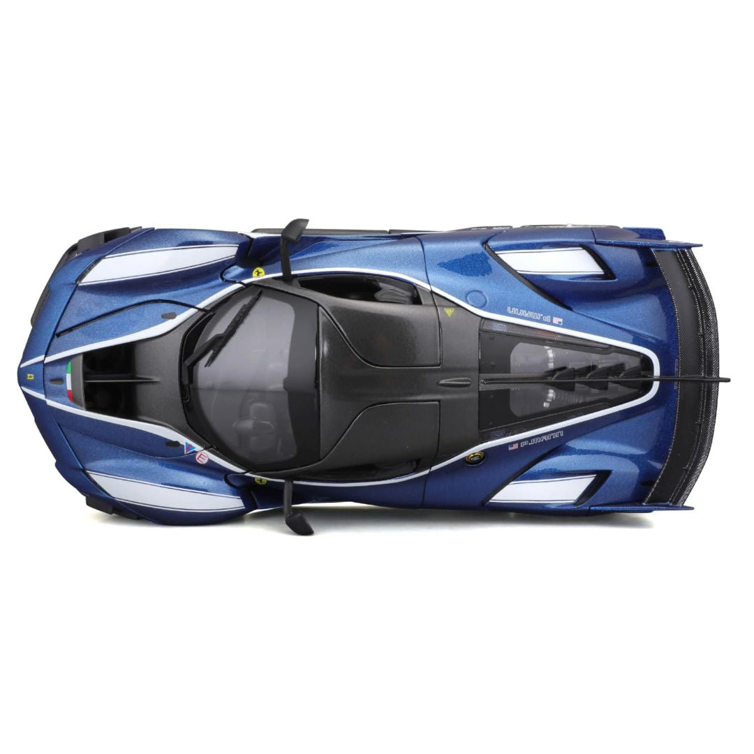 Bburago Ferrari FXX-K EVO Hybrid #27, Ferrari Race & Play, , Die-Cast Car, Blue, 1:18