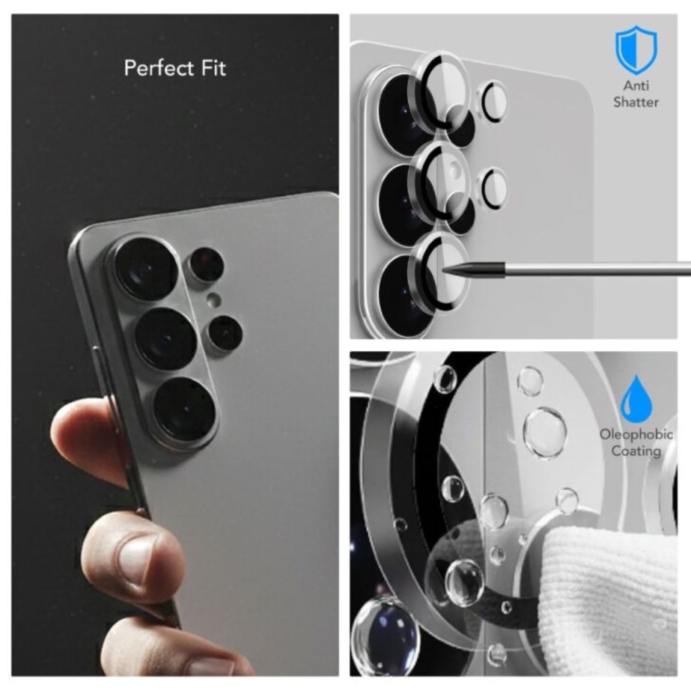 Blupebble Rock Series Graphene Camera Lens Protector for Samsung S26 Ultra, Clear