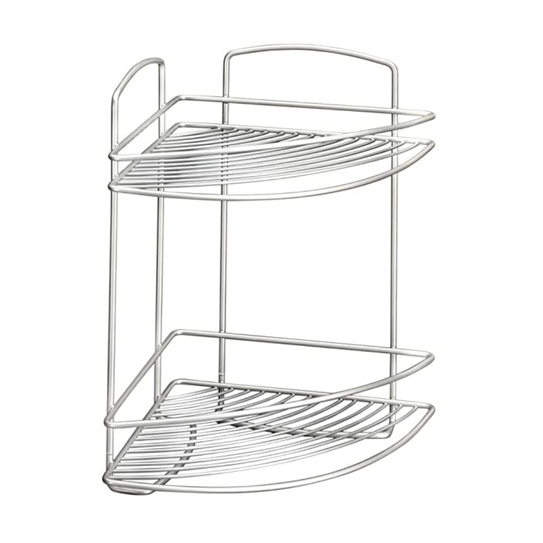 Metaltex Brass Onda 2 Tier Corner Rack