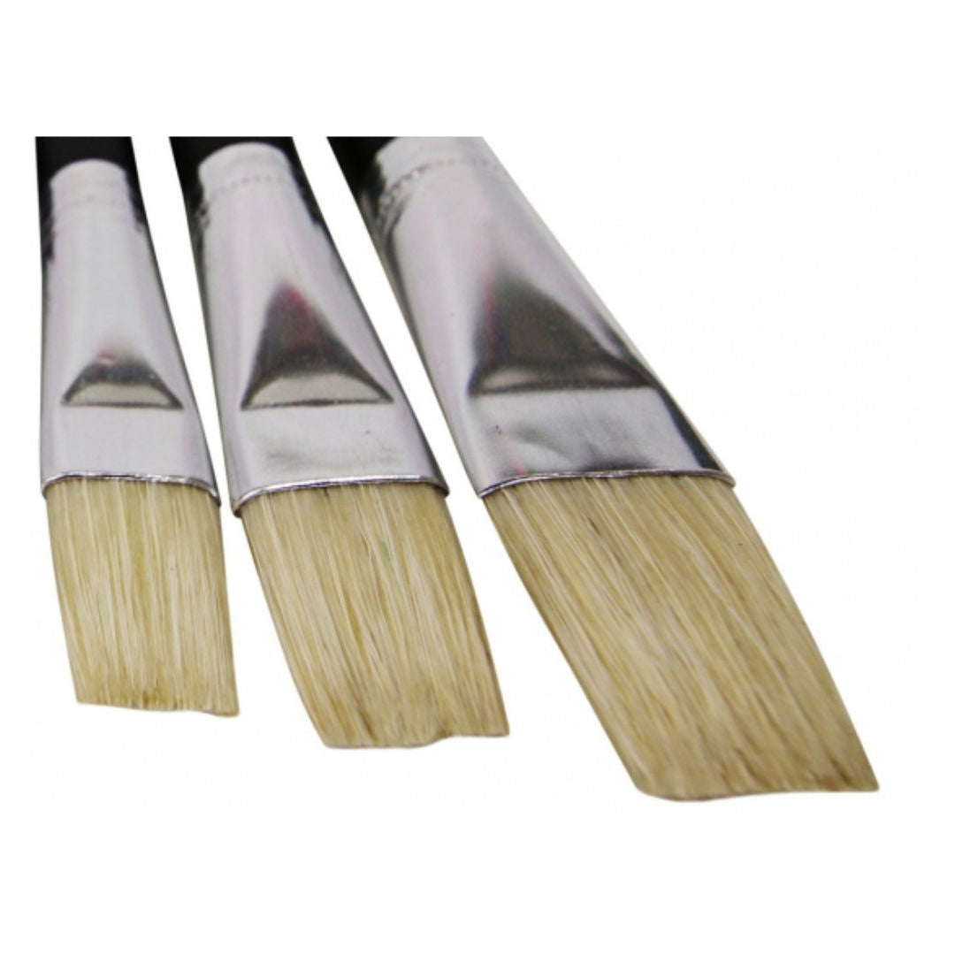 Mont Marte 12-Pieces, Studio Essentials, Artist Flat Brush Set, BMSS0002 P24-491