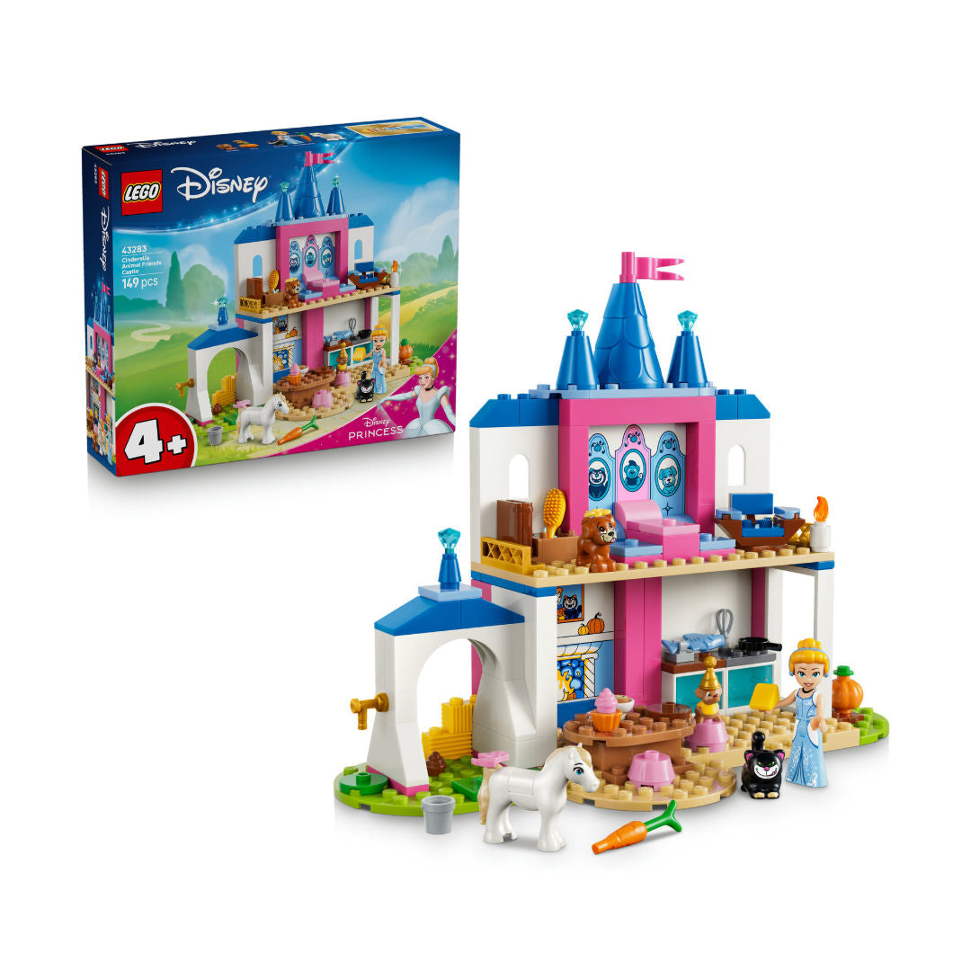 LEGO Disney Princess Cinderella Animal Friends Castle Building Set, For Age 4+ Years