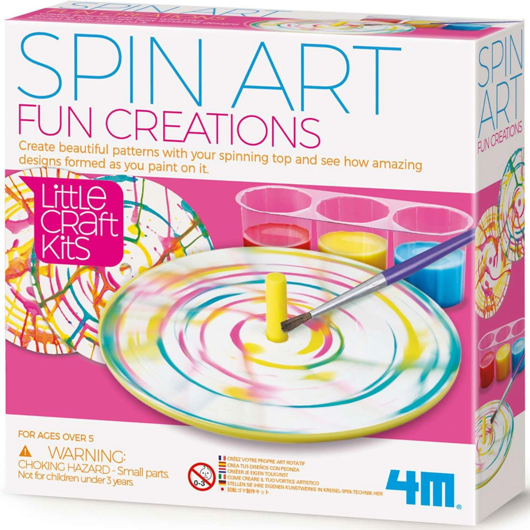 4M Little Crafts Kits Spin Art Fun Creations, 5+ Years