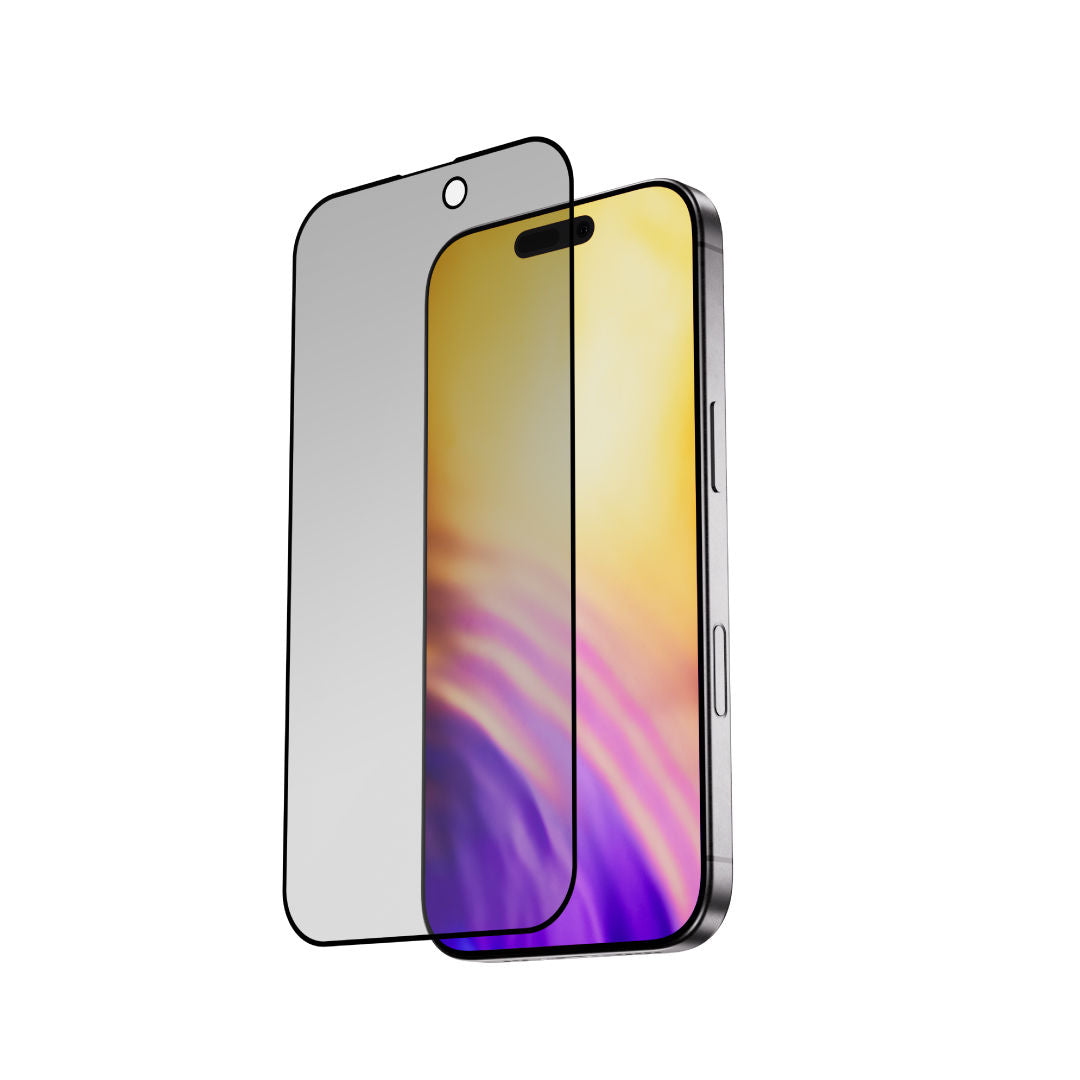 Blupebble Graphene Tempered Glass 2.5D Privacy Screen Protector for iPhone 16 Plus