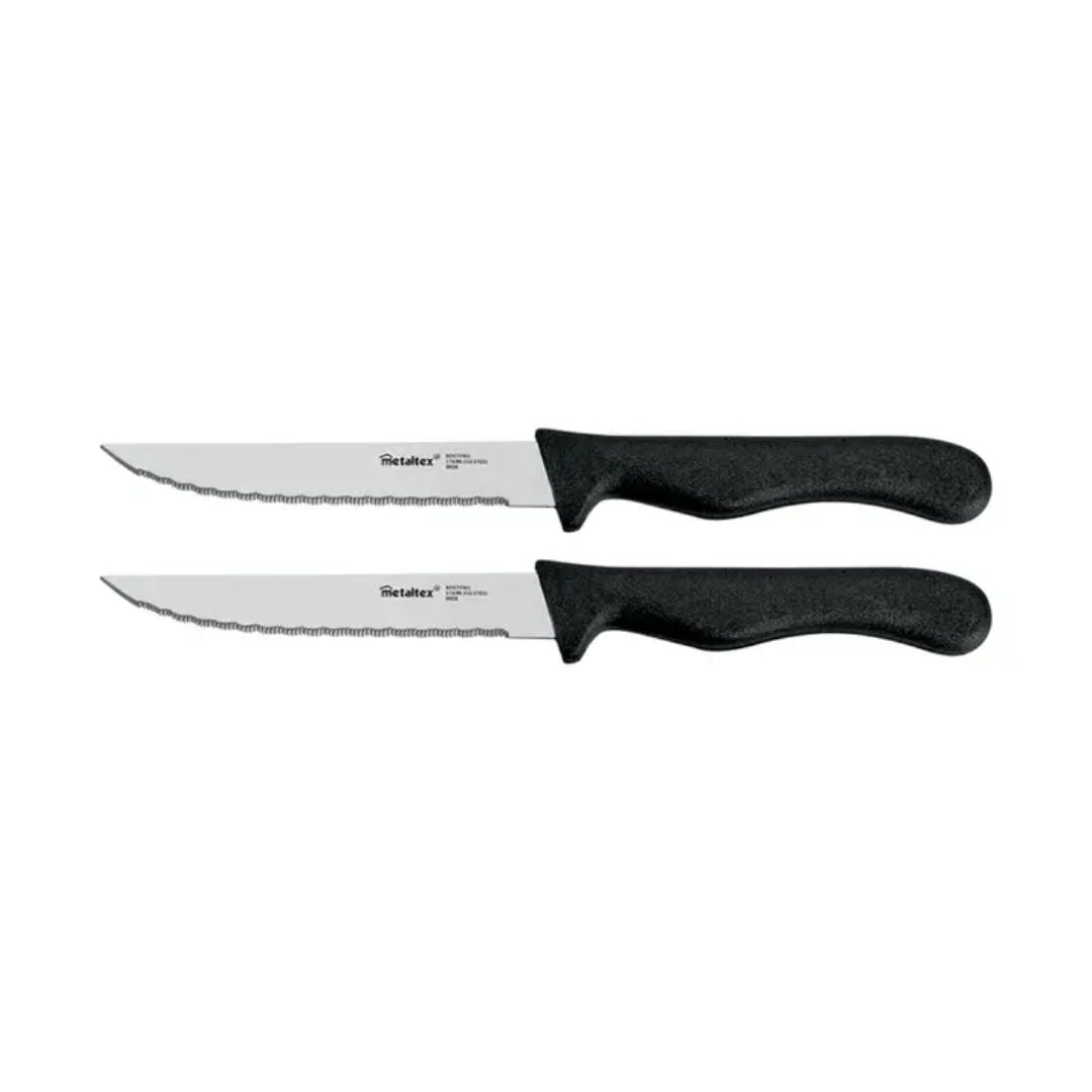 Metaltex Basic Steak Knives Set of 2, 21cm