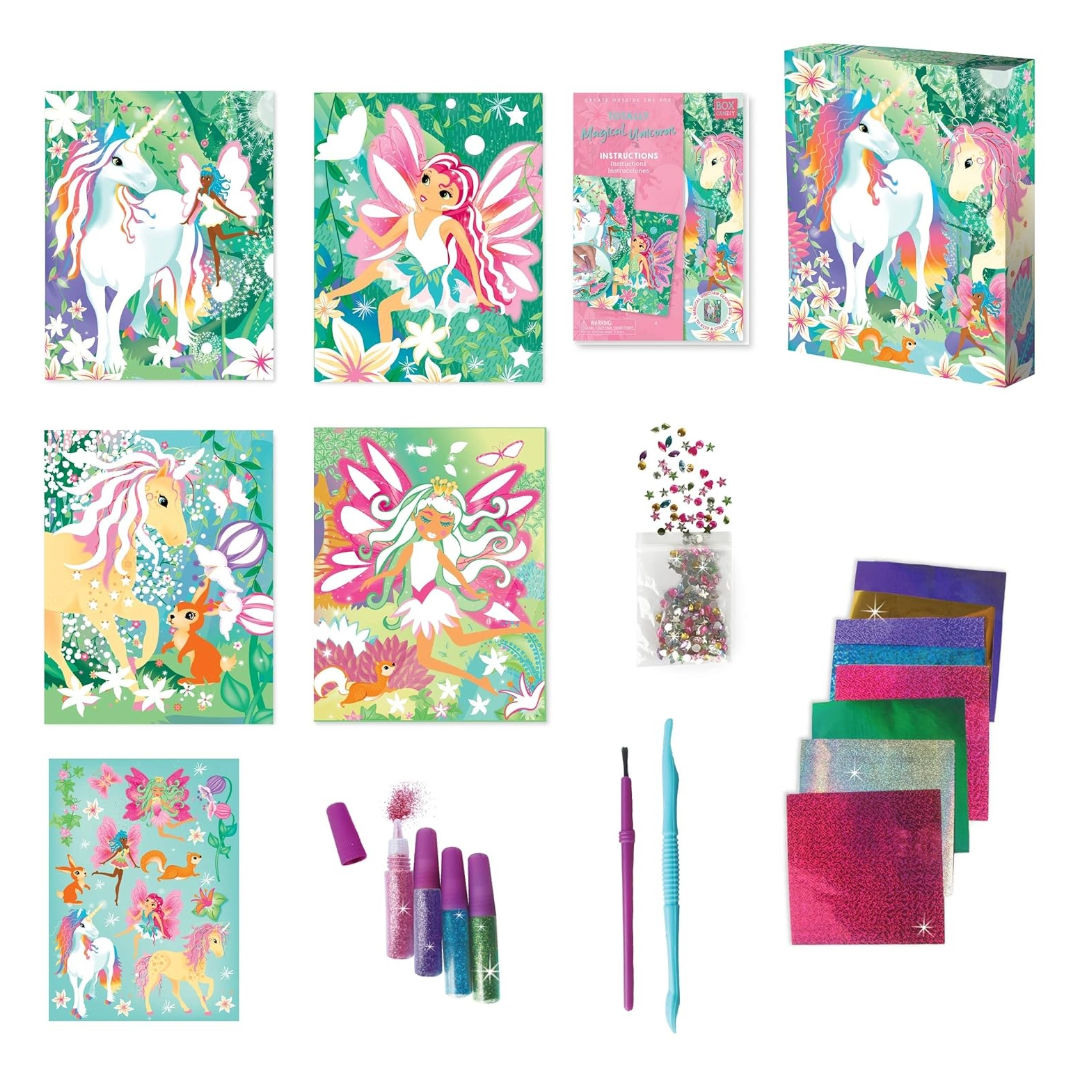 Box CanDIY Totally Magical Unicorns Glitter & Foil Art Set, 6+ years