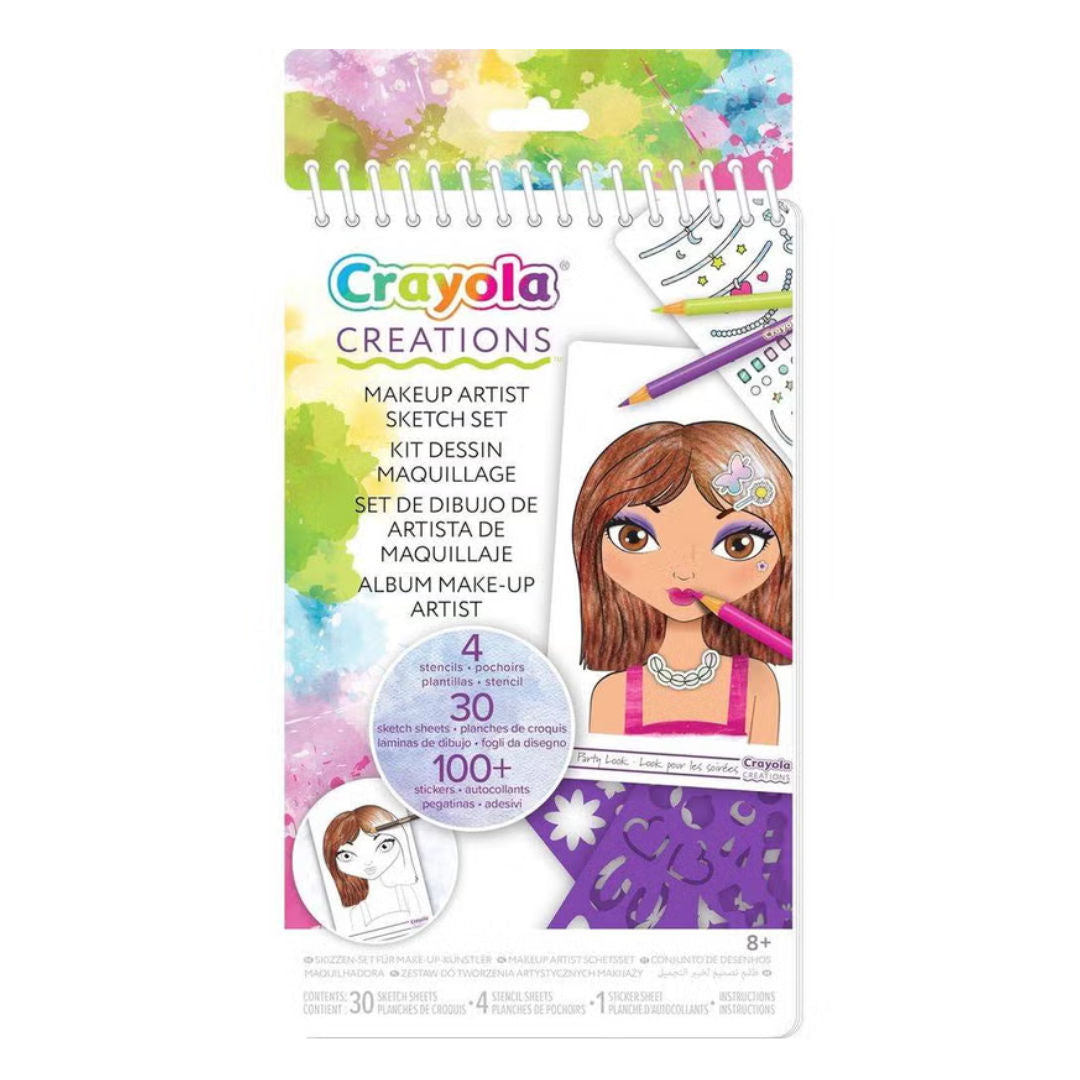 Crayola Creations Makeup Artist Compact Sketch Set, Paperback