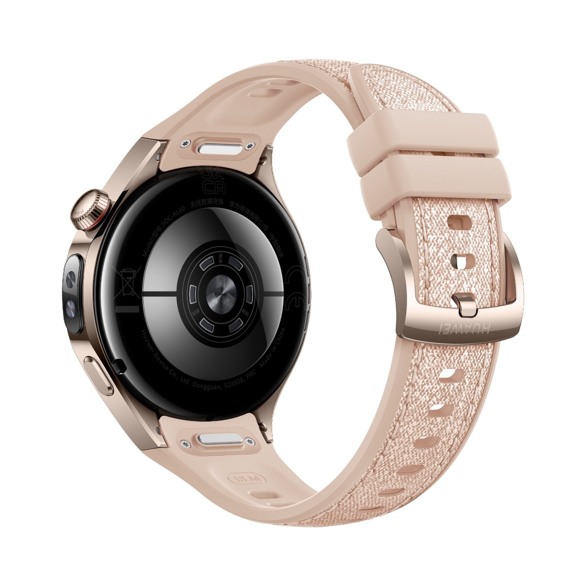 Huawei Smart Watch 5 42mm SOC-AL00, Sand Gold Stainless Steel Case with Beige Strap