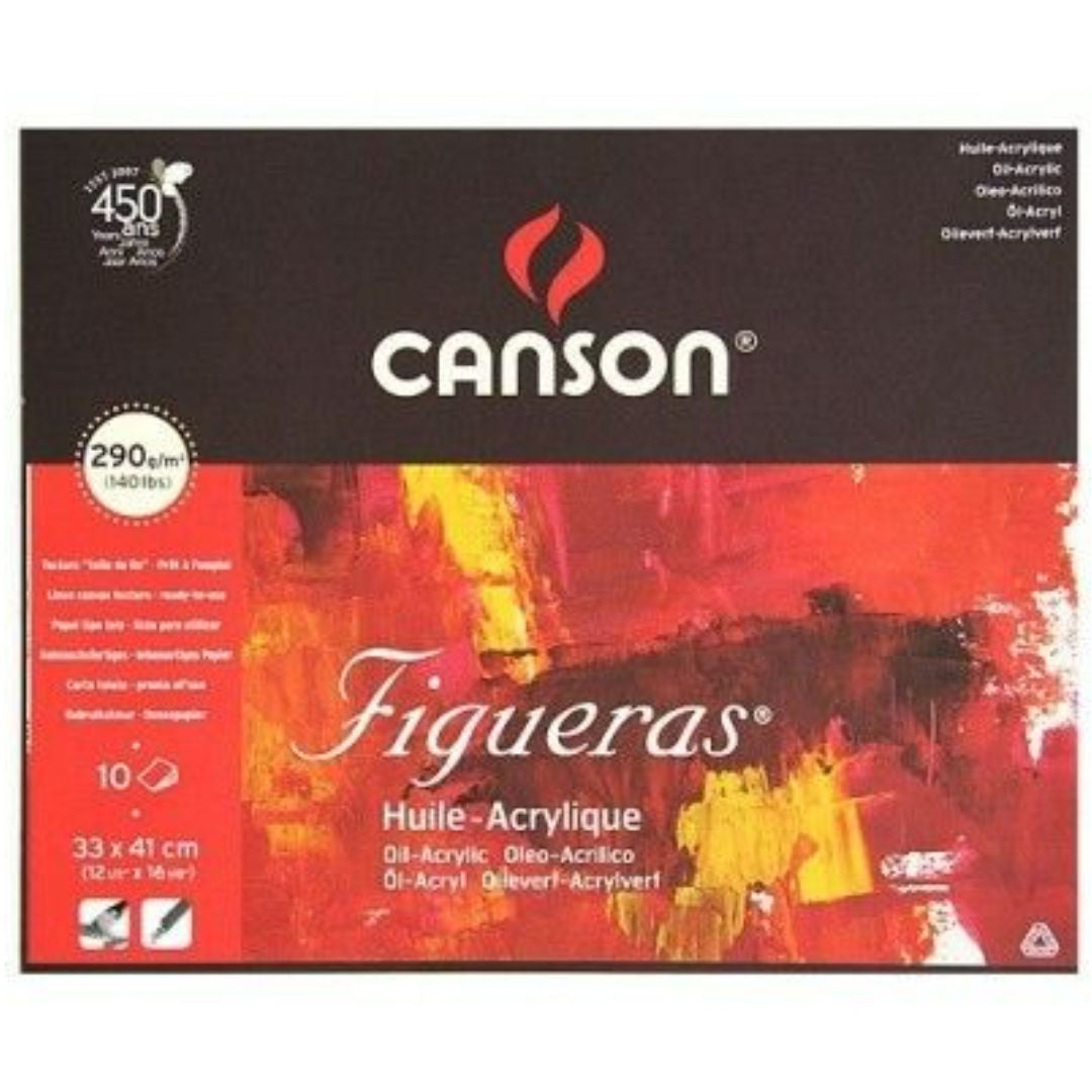 Canson 33x41cm Oil & Acrylic Paper Pad, 10 Sheets, 290gsm, 0857222