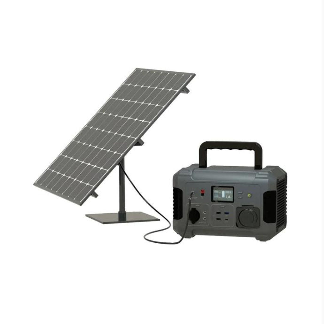 Powerology 140400mAh 500W Portable Power Generator with 750W Surge, USB-C PD, AC Output & Solar Recharge