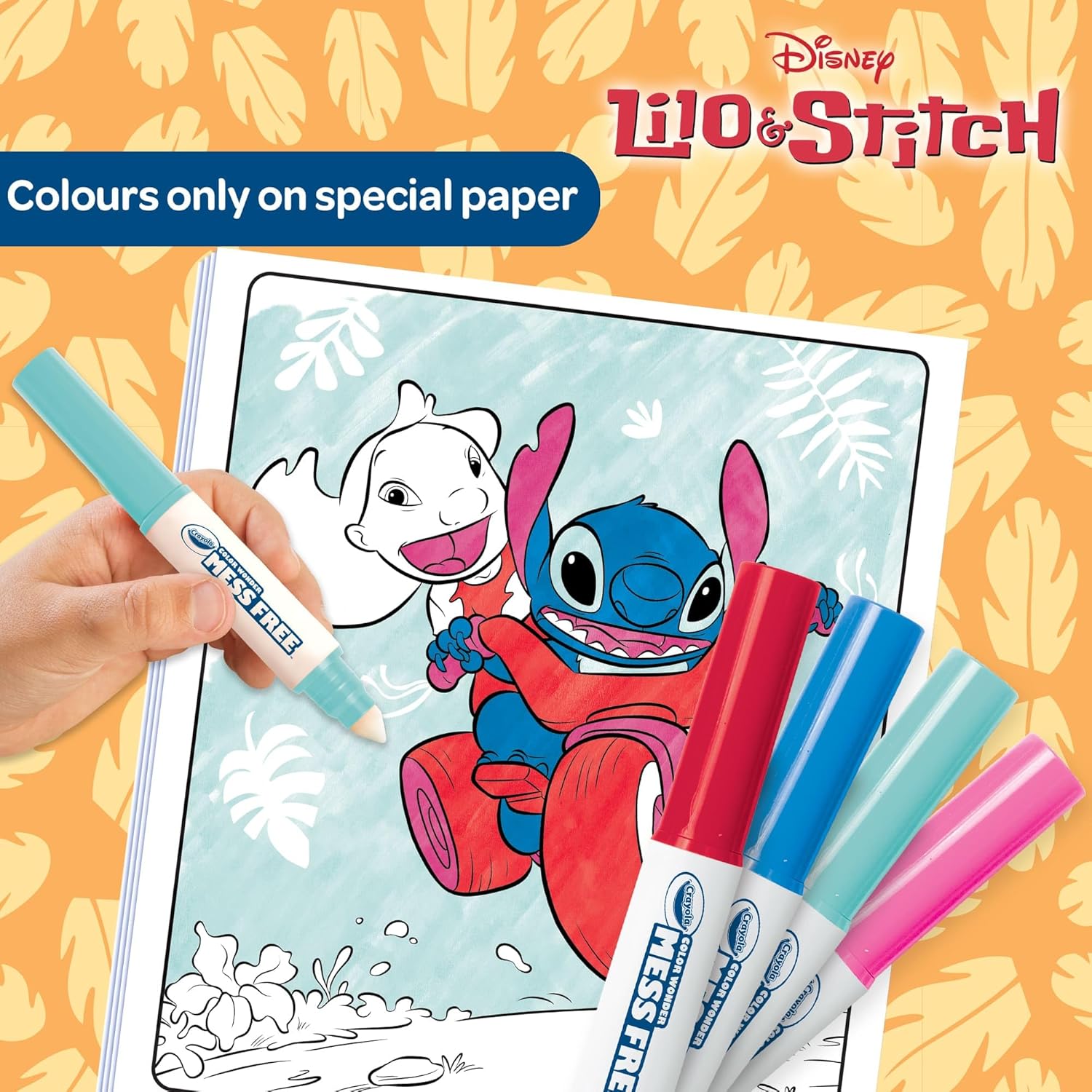 Crayola Disney Lilo & Stitch, COLOR WONDER MESS FREE COLOURING Set