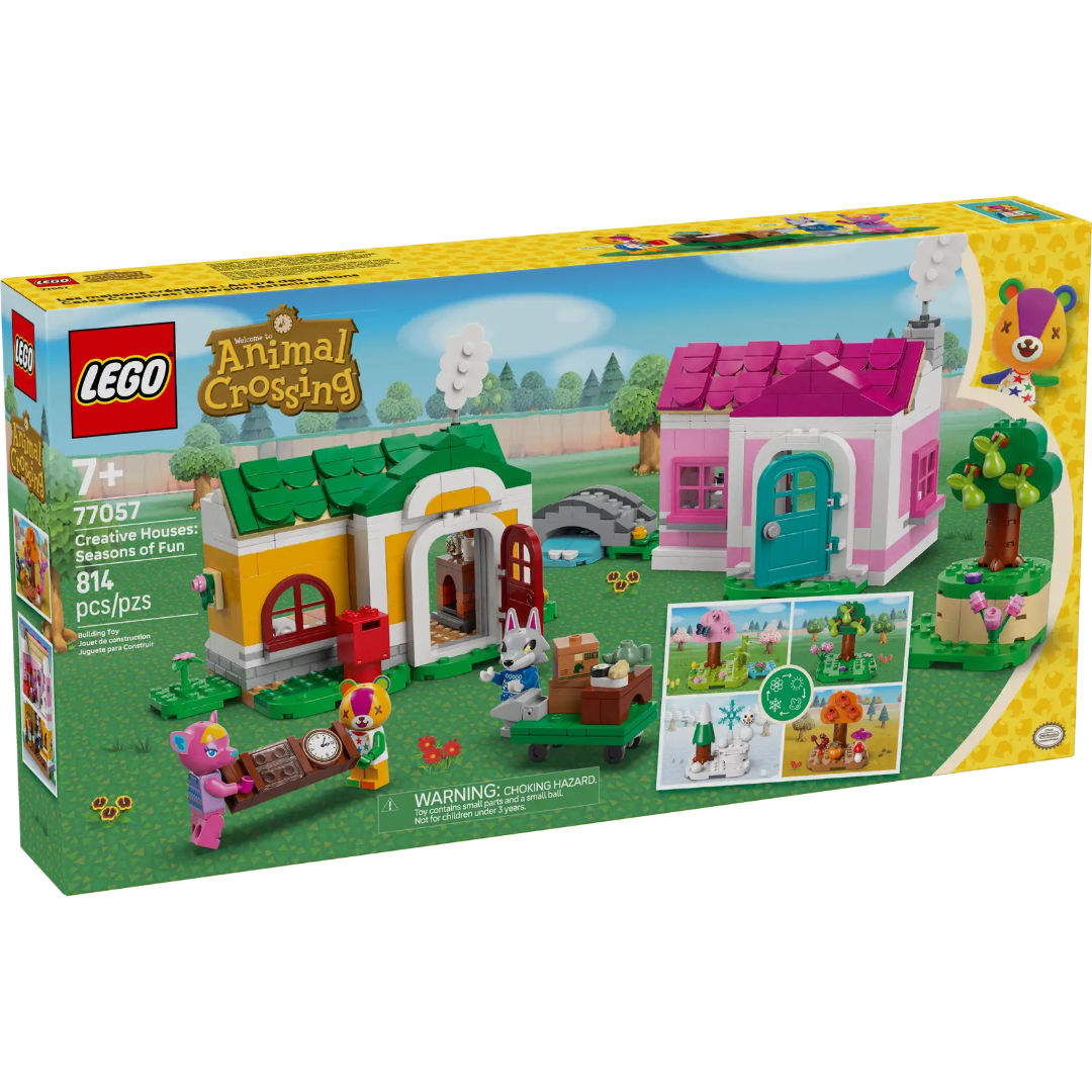 LEGO Animal Crossing Creative Houses Toy Building Set, For Age 7+ Years