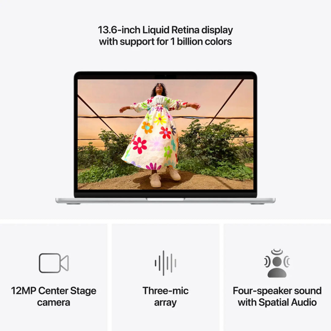 Apple MacBook Air 13-inch M5 Chip, 10 Core CPU, 8 Core GPU, 16GB RAM, 512GB SSD, Arabic Keyboard, MDHH4AB/A, Sky Blue
