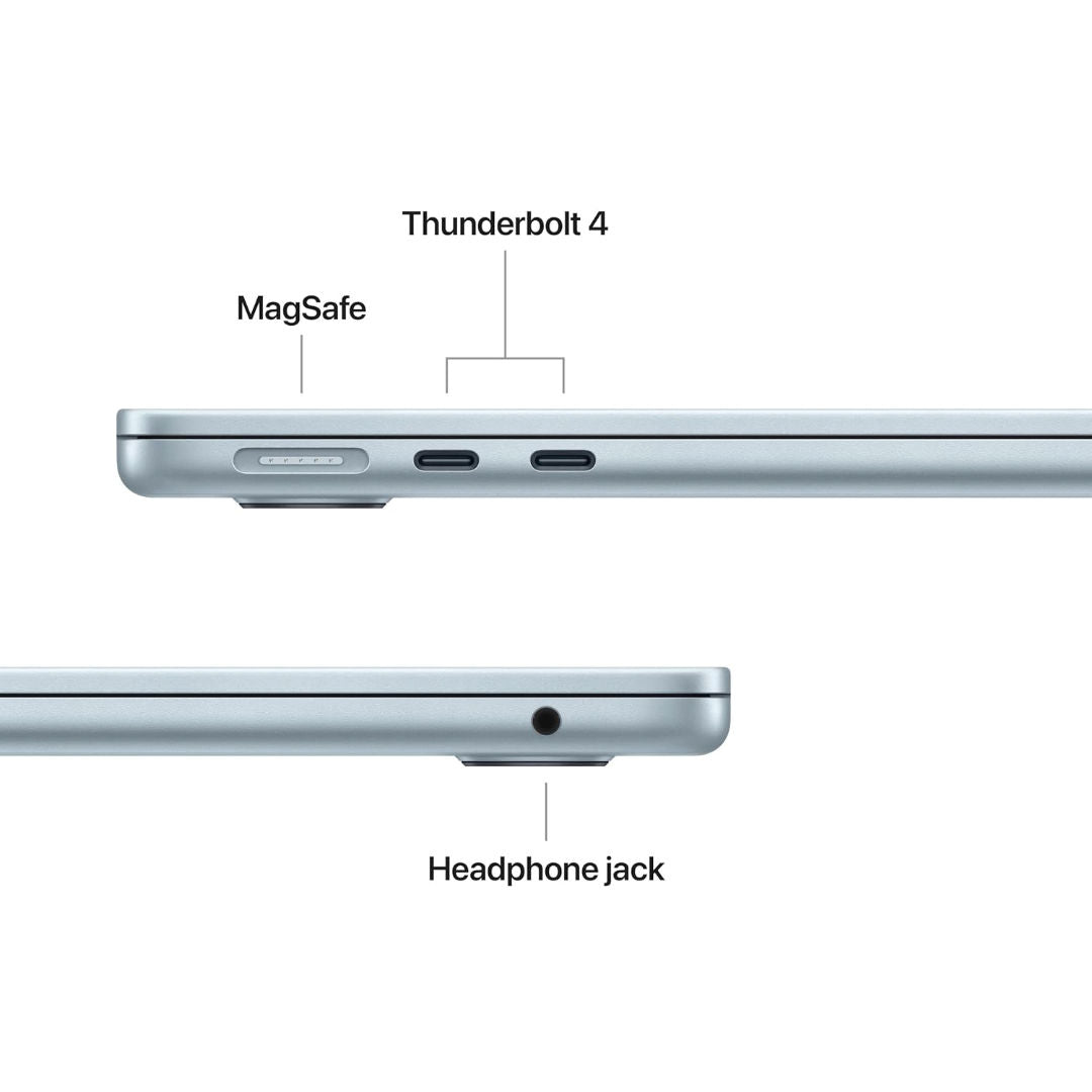 Apple MacBook Air 13-inch M5 Chip, 10 Core CPU, 8 Core GPU, 16GB RAM, 512GB SSD, Arabic Keyboard, MDHH4AB/A, Sky Blue