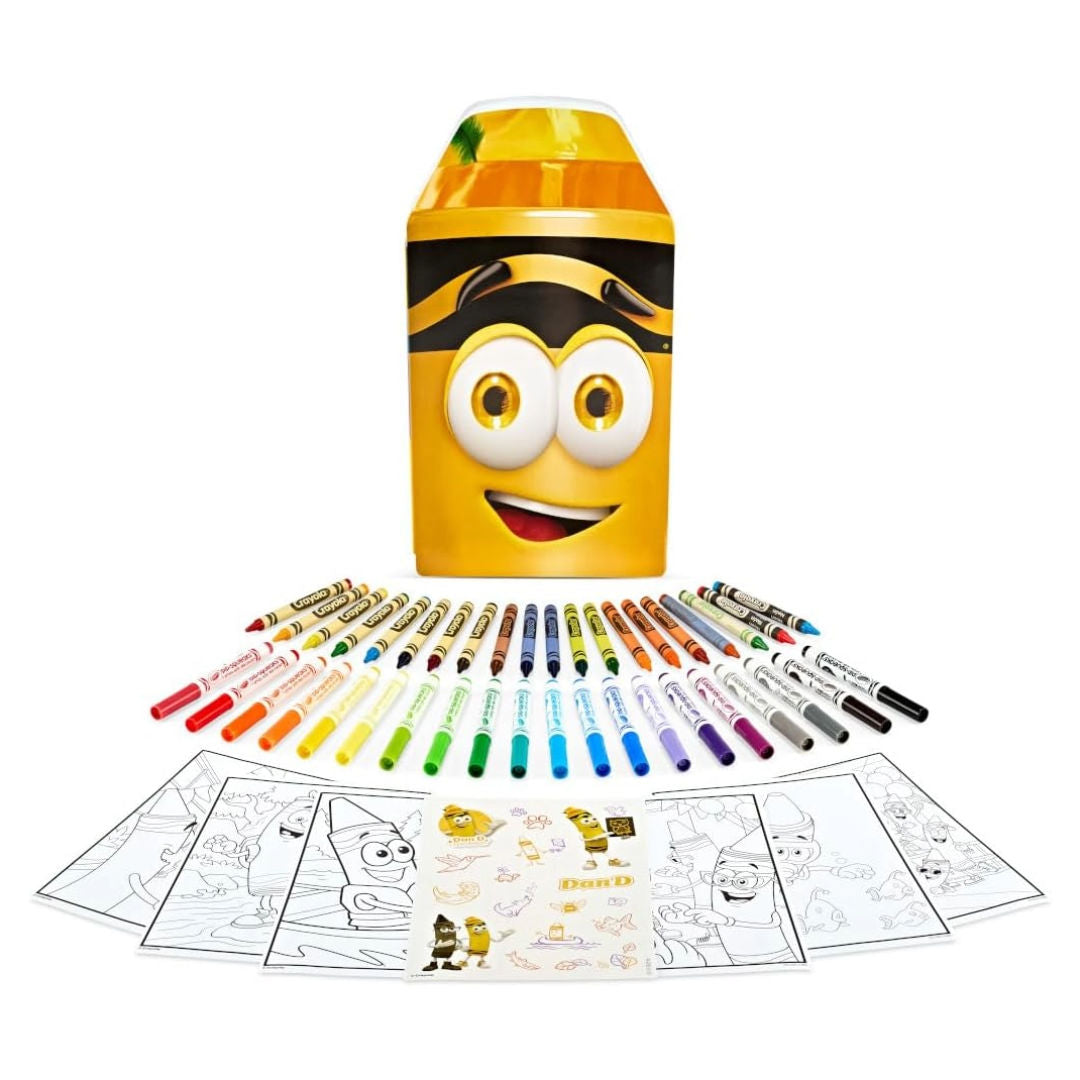 Crayola Limited Edition Dan D Collection Art Set, 60+ Pieces, Yellow