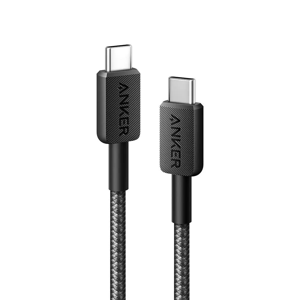 Anker 322 USB-C to USB-C Cable Fast Charging Braided, Black