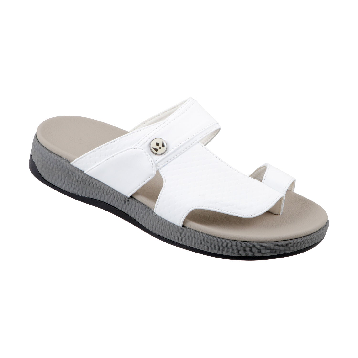 AL FANOOS AF-909 Men's Arabic Style Sandals with PU Leather Upper, EVA Cushioning & TPR Sole