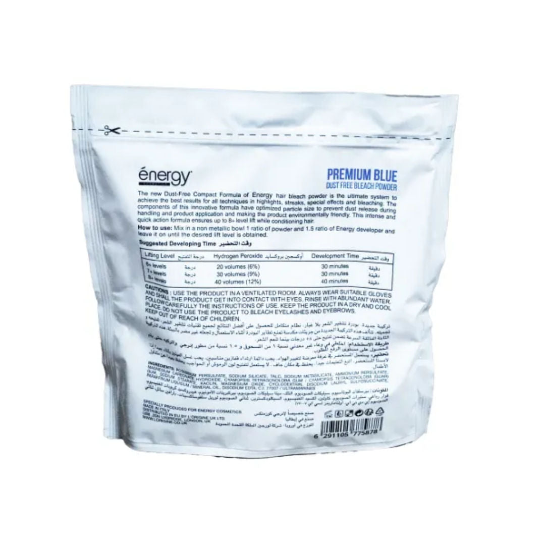 Energy Cosmetics Hair Bleach Dust-Free Deco, Neo1200 Velvet Blue, 500g