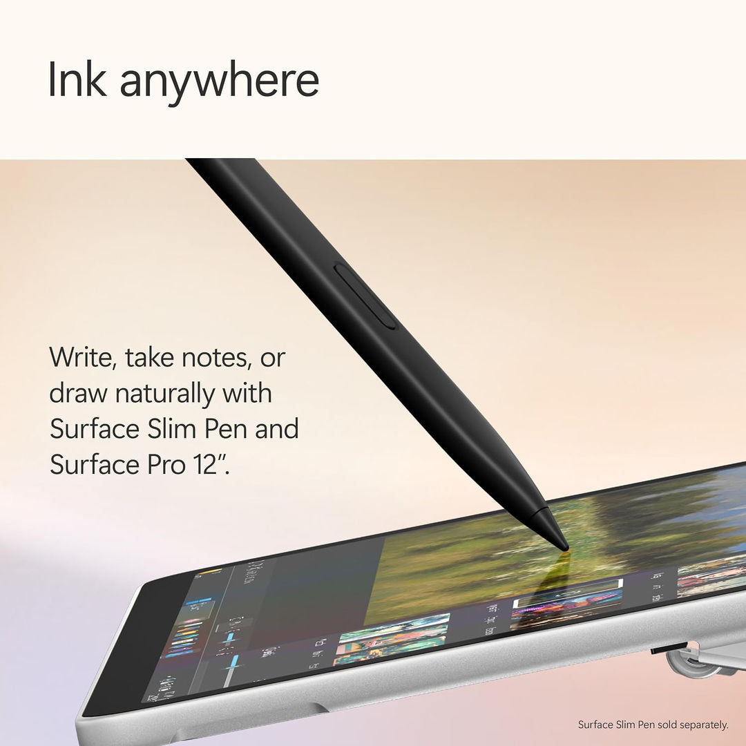 Microsoft Surface Pro 12 Copilot+ PC, 8 Core Snapdragon X Plus Processor, 16GB, 512GB 12 Inch Windows 11+ Arabic English Keyboard & Pen