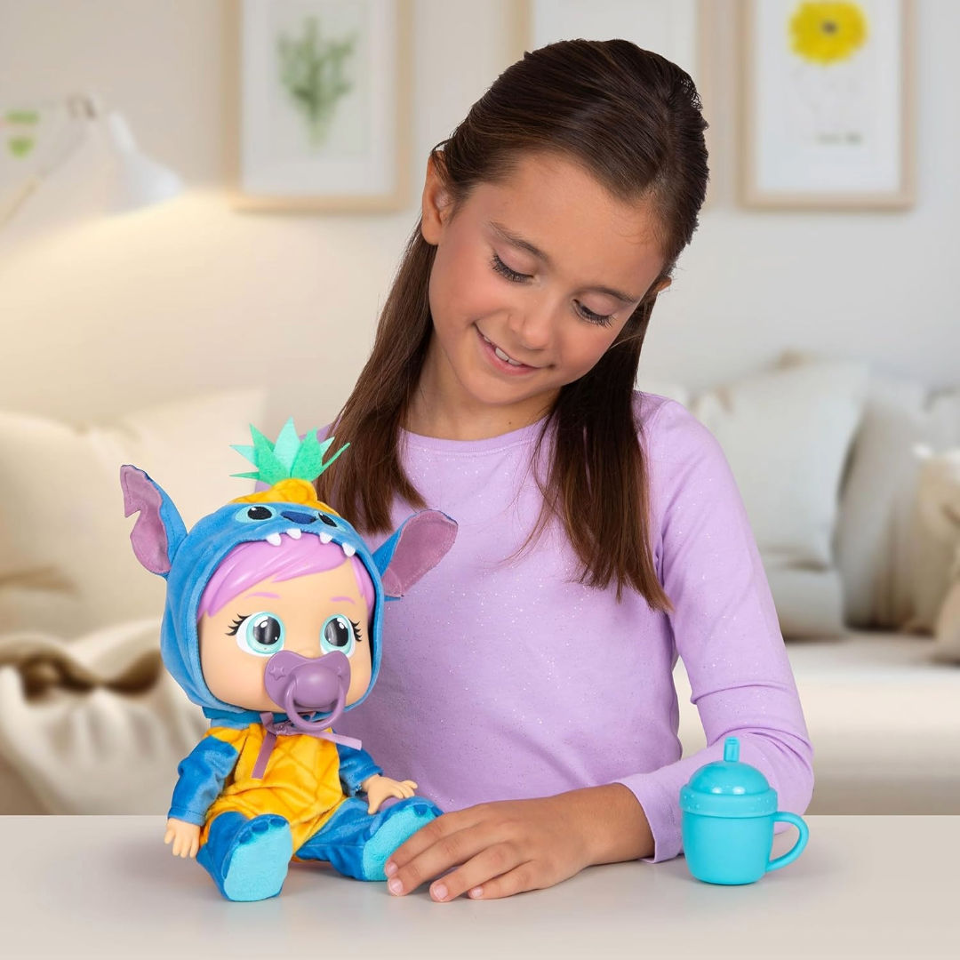 Cry Babies Disney Lilo & Stitch Loving Care Stitch Baby Doll, For Age 18+ Months