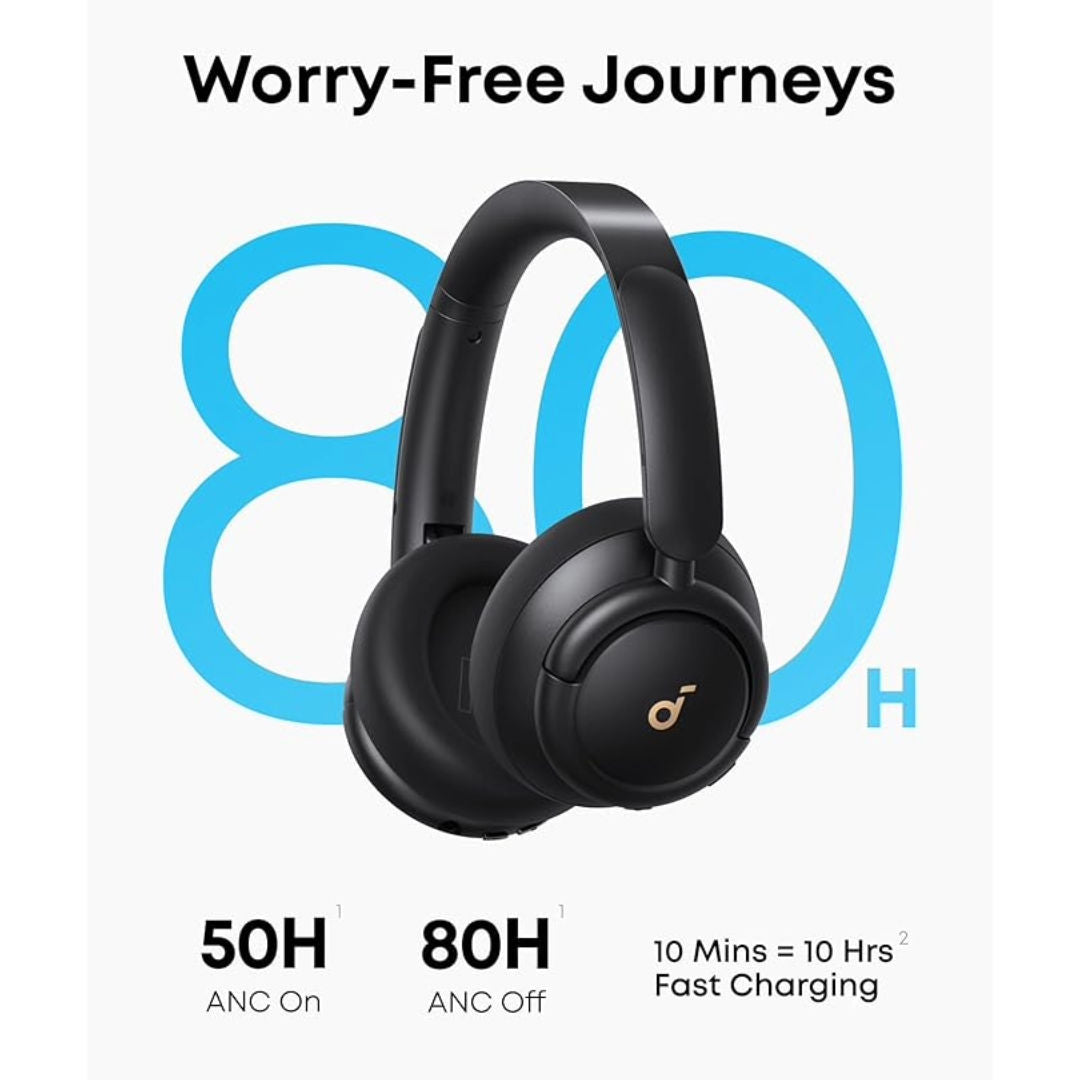 Anker Soundcore Life Q30 Wireless Headphones, Hybrid ANC, Hi-Res Audio, 60H Playtime, Blue