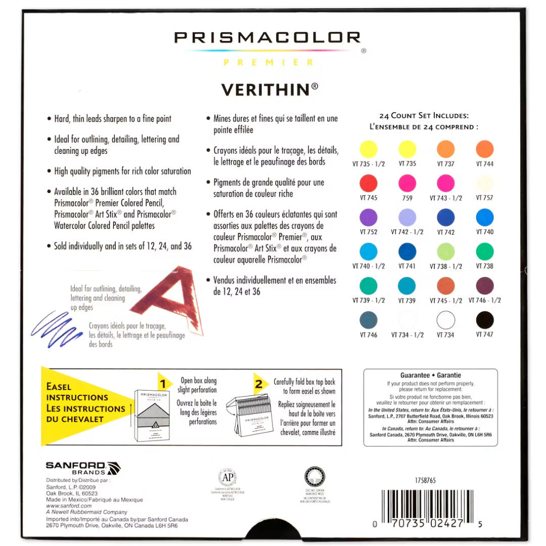 PRISMACOLOR VERITHIN, 24 Color Pencil, 02427