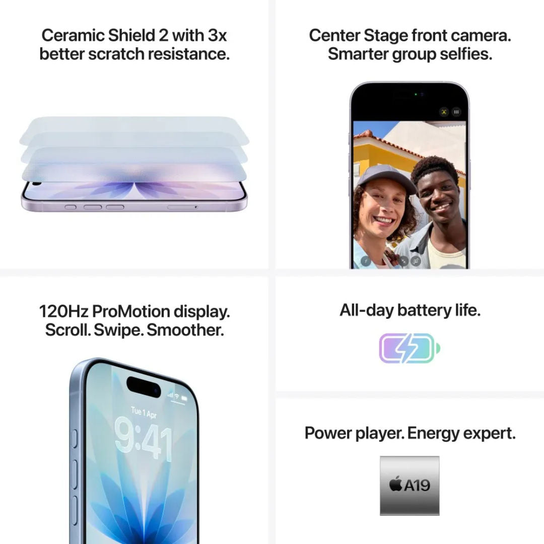 Apple iPhone 17 Super Retina XDR Display Smartphone, 256GB Storage