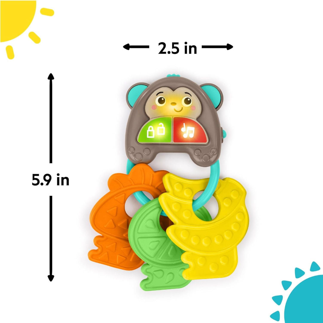 Bright Starts Musical Monkeys Multisensory Toy, (6.35 x 15 cm)