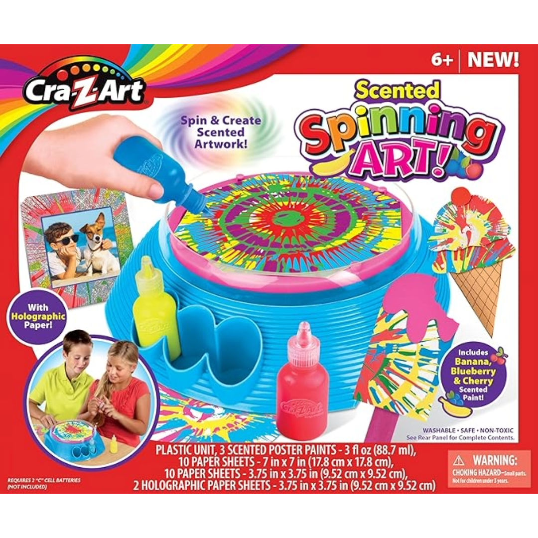 Cra-Z-Art Scented Spinning Art DIY Kit, Children Age 6+ Years