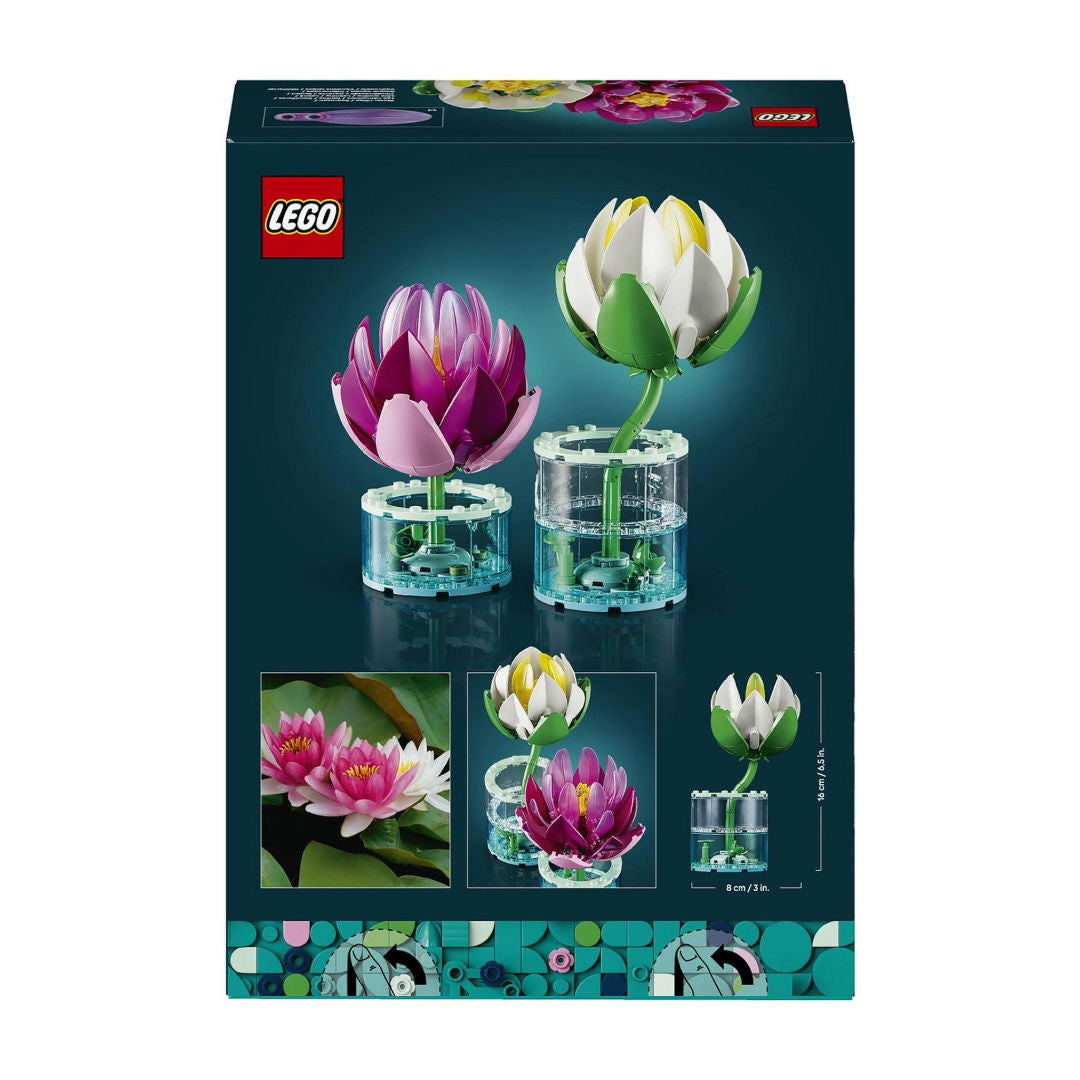 LEGO Botanicals Water Lilies Building Toy Set, 9+ Years