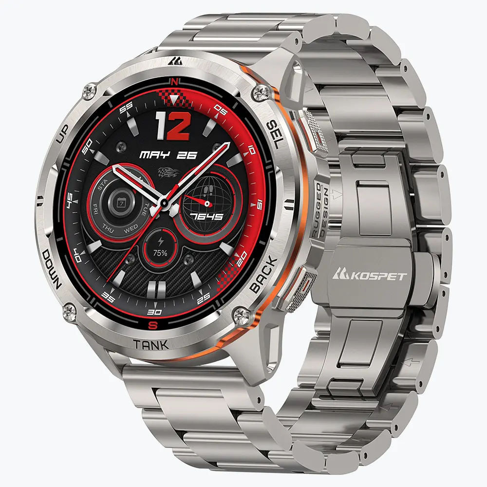 KOSPET Tank T3 Ultra 2 Special Edition GPS Smartwatch with 1.43” AMOLED Display, Bluetooth Calling, Military Grade & 5ATM Waterproof