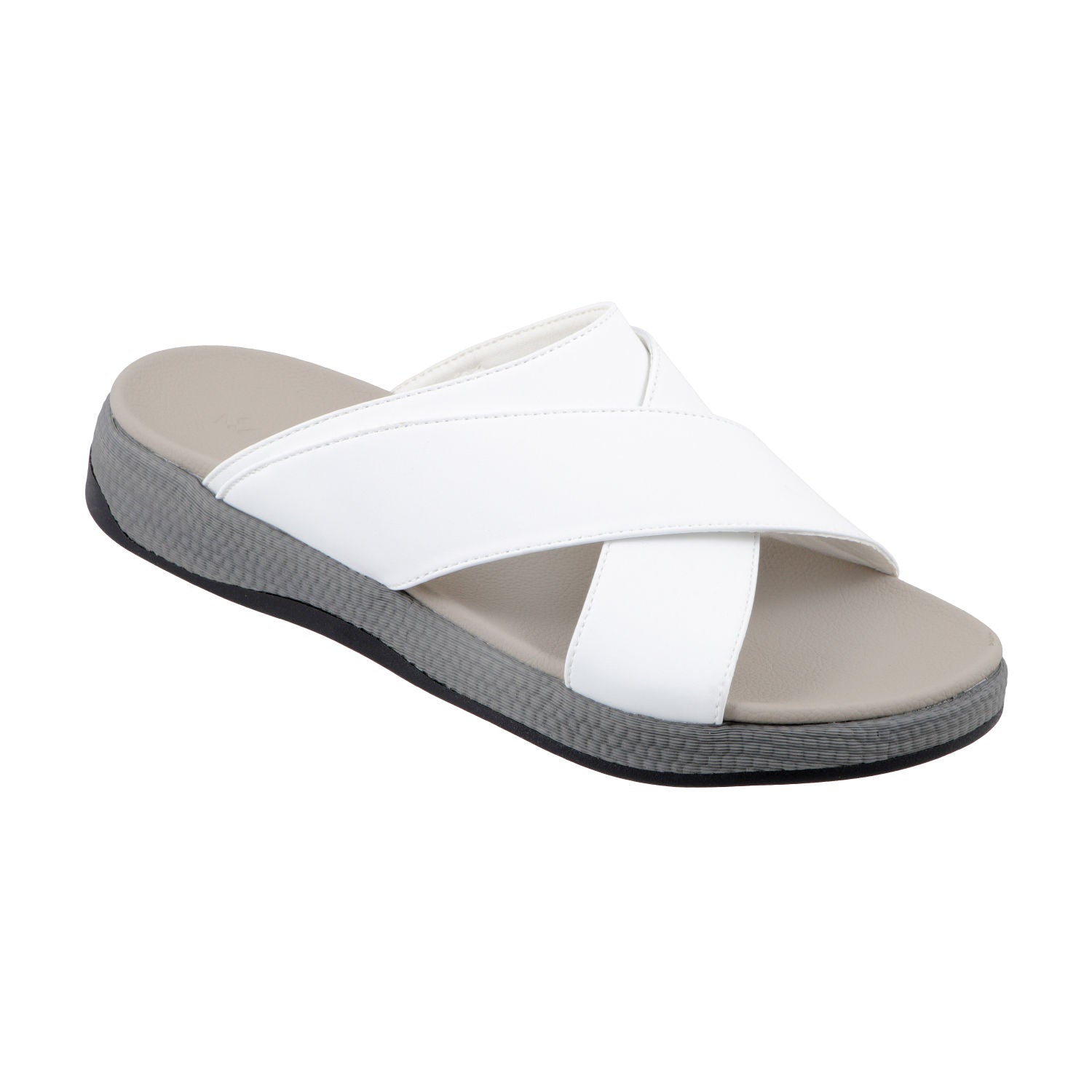 AL FANOOS AF-910 Men's Arabic Style Sandals with PU Leather Upper, EVA Cushioning & TPR Sole