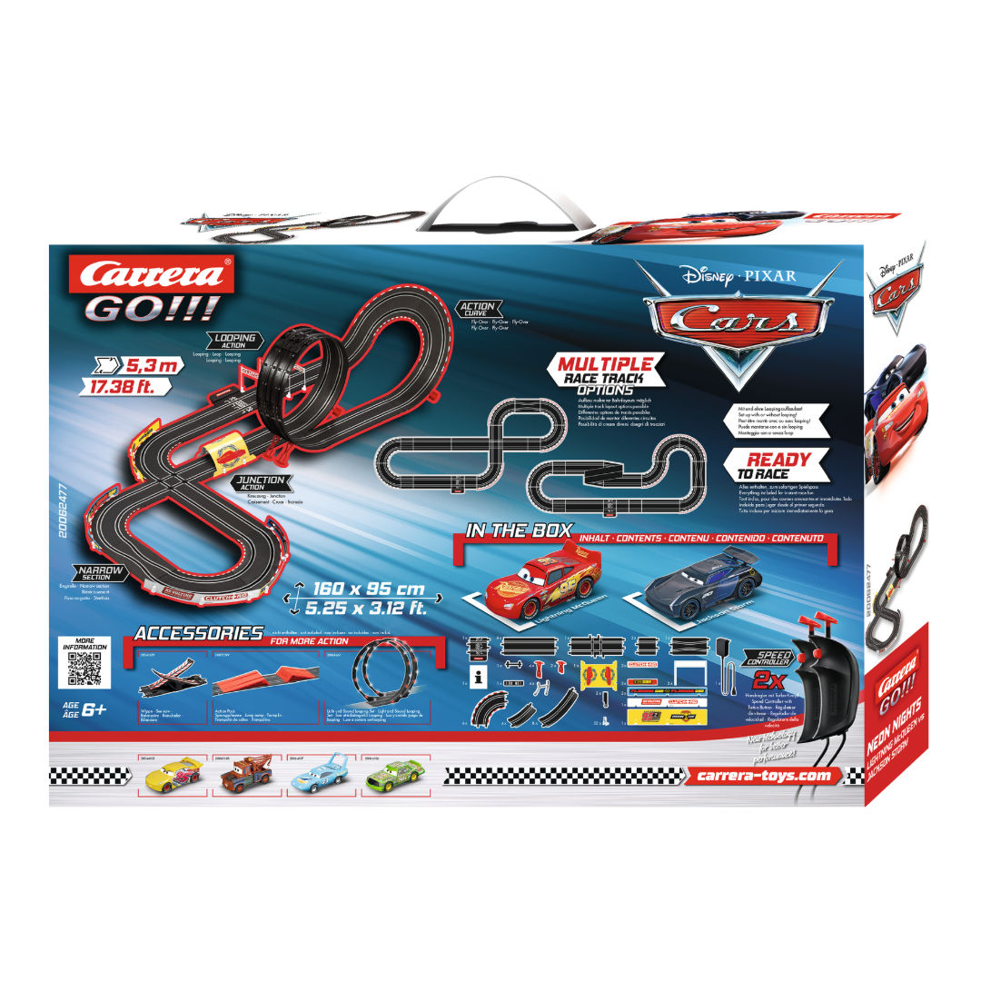 Disney Pixar Cars Neon Nights Racing Set, 1:43, 5.3M, For Age 6+ Years