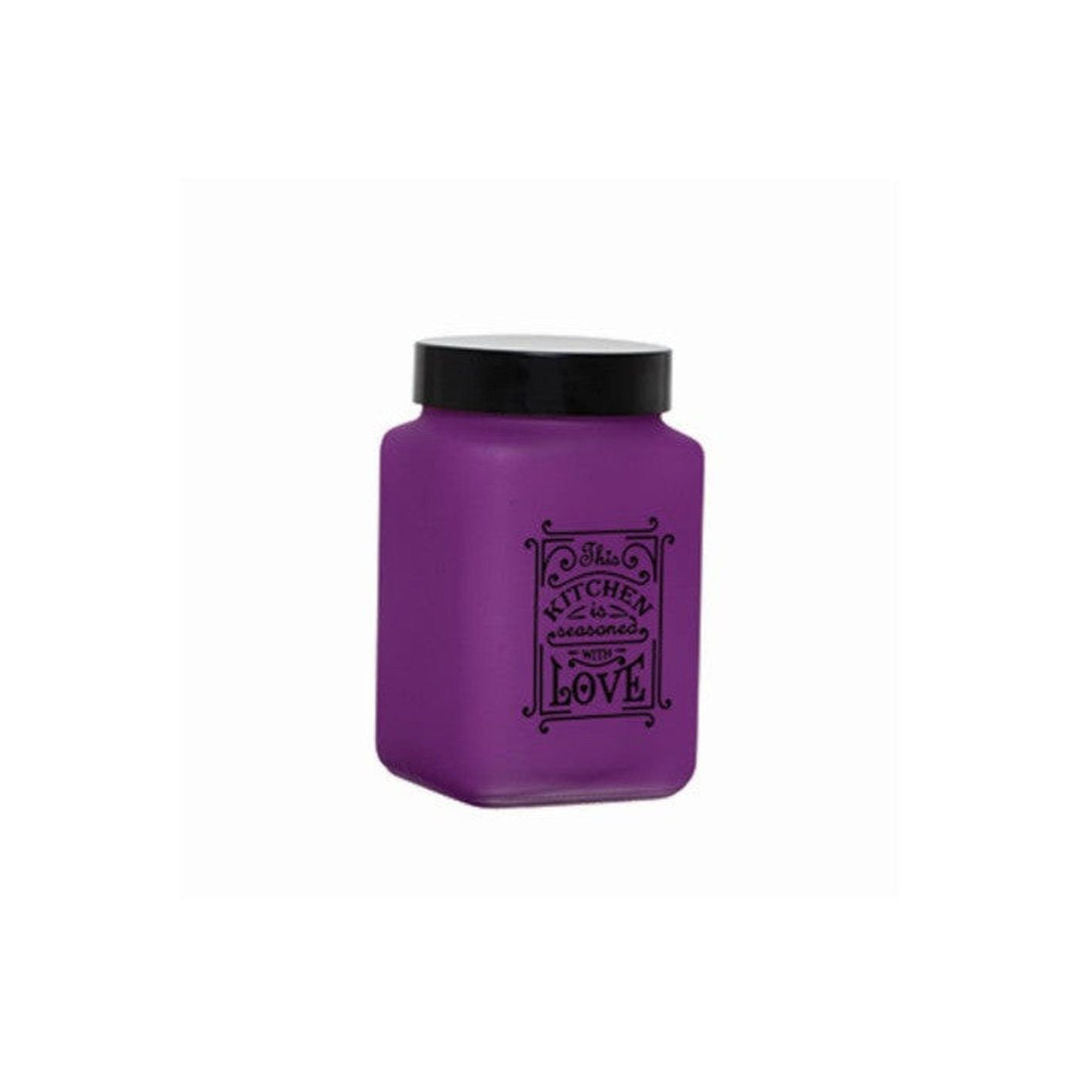 Herevin Red Zigzag Canister Jar Airtight Container