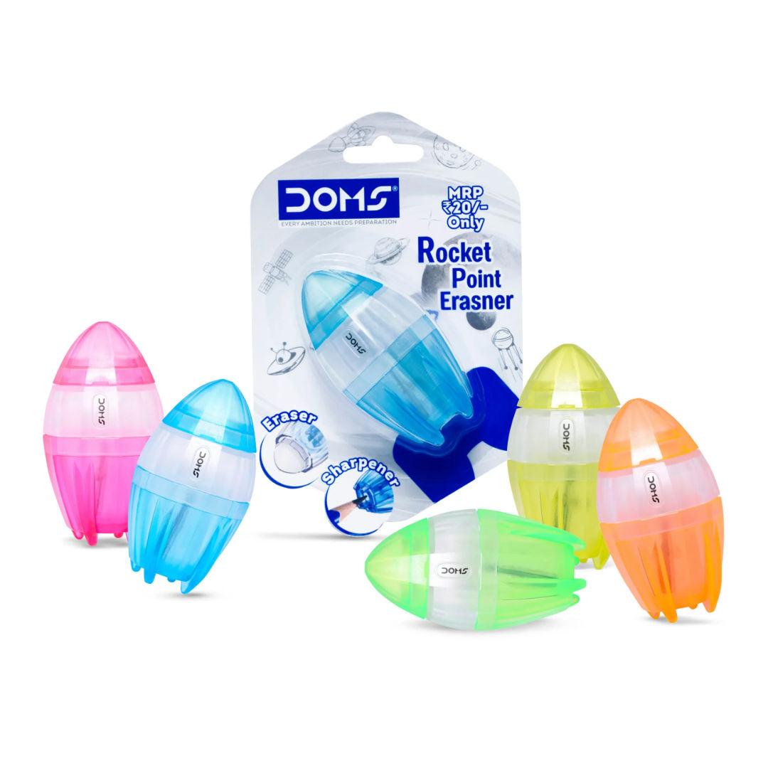 DOMS Rocket Point Eraser & Sharpener 8745