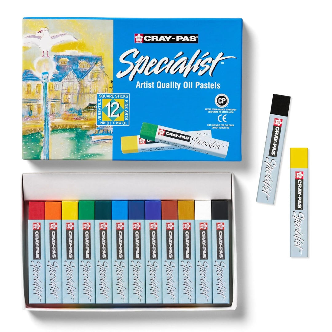 Sakura Specialist Oil Pastels Colour 12 Set, ESP12