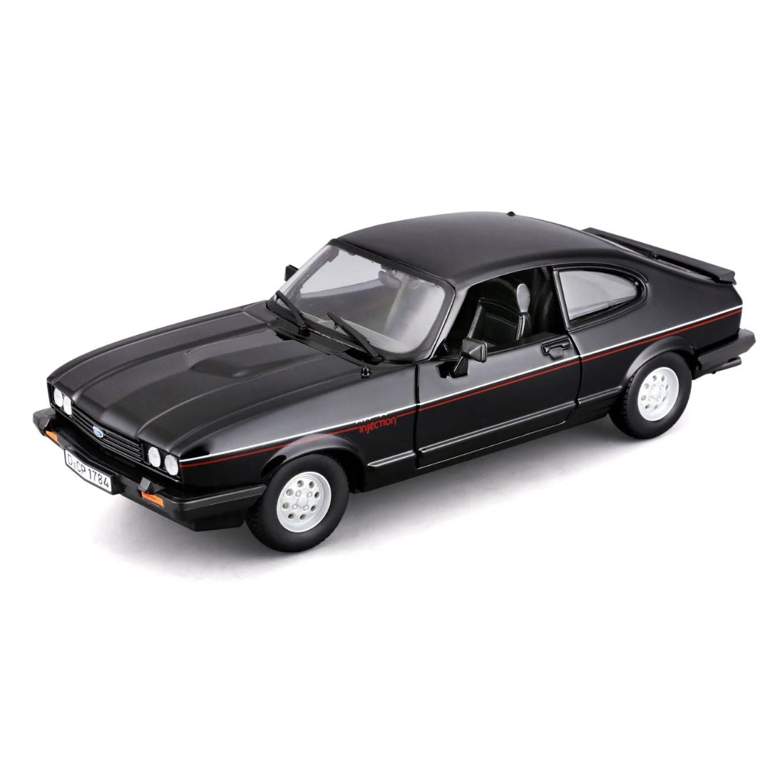 Bburago 1982 Ford Capri,  Die-Cast Car, 1:24, Black
