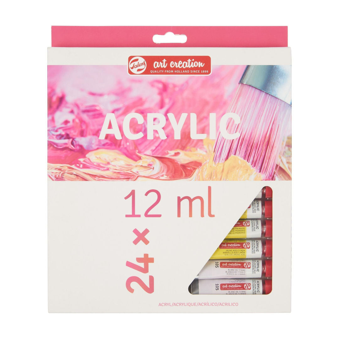 Royal Talens Acrylic Colour Set, 24×12 ml Tubes, 9021724M