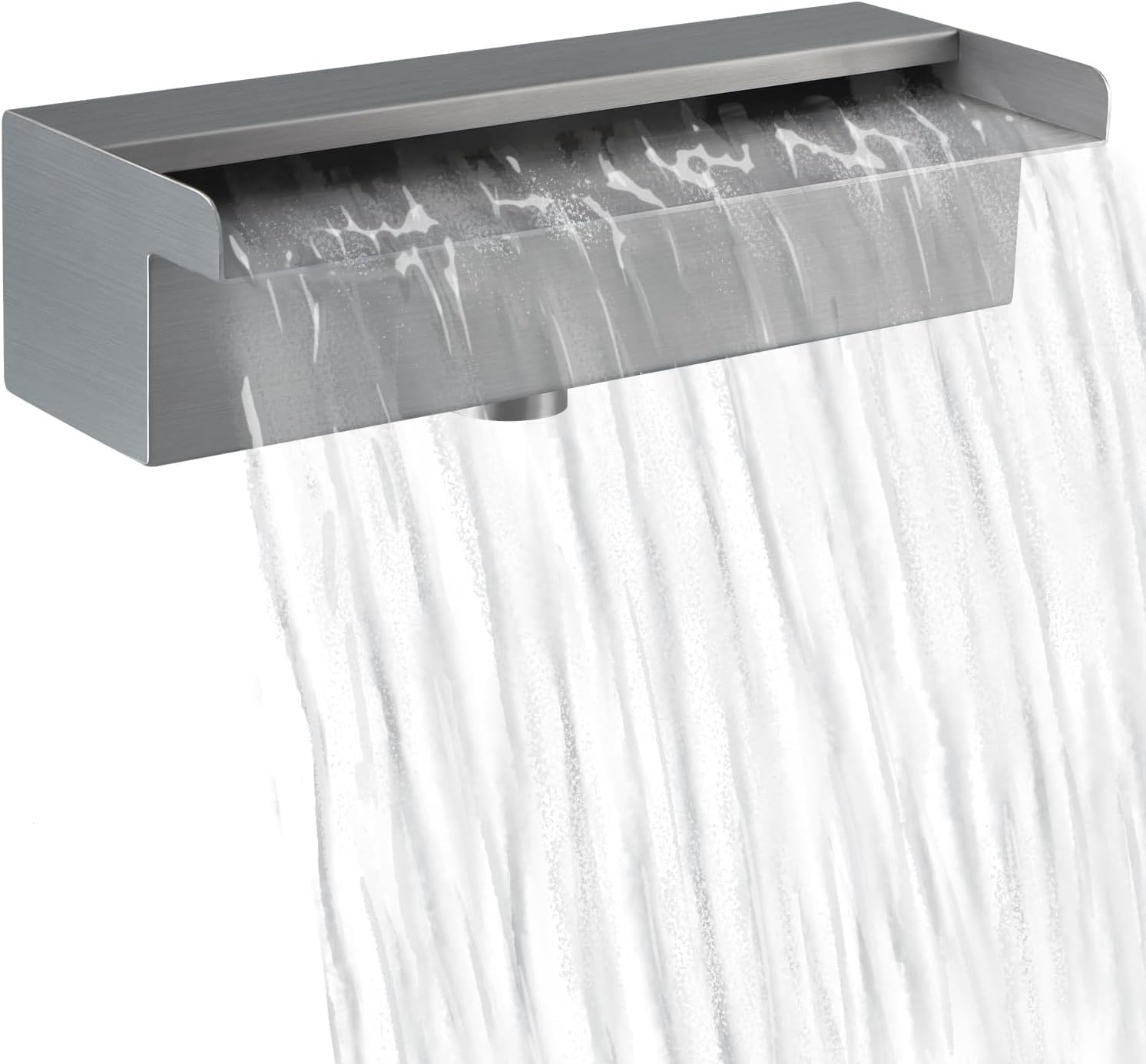 Hengbo Stainless Steel Sheer Descent, Waterfall Spillway for Swimming Pool, Garden Outdoor Pond, Spa