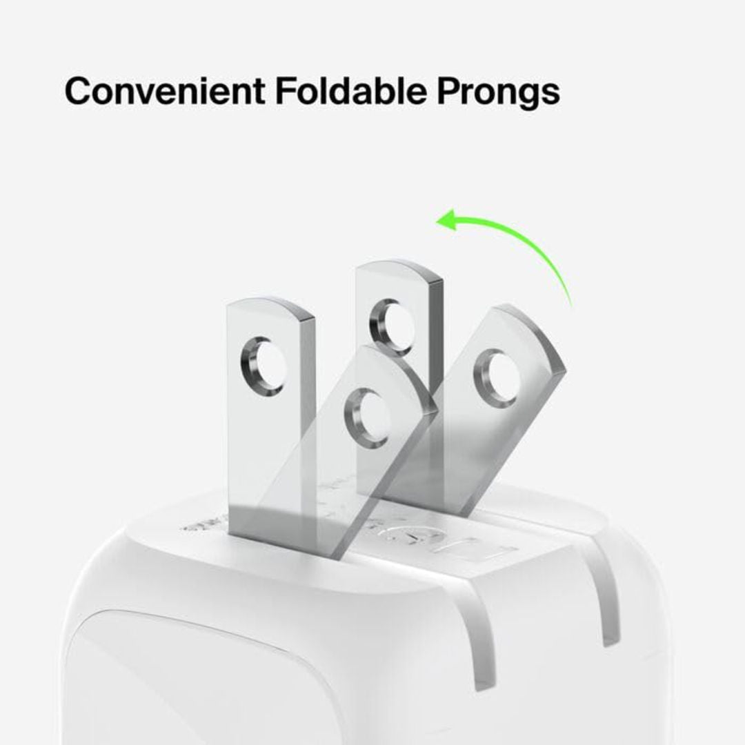 Belkin BoostCharge 20W Cube Wall Charger, USB-C Power Delivery Fast Charge, White