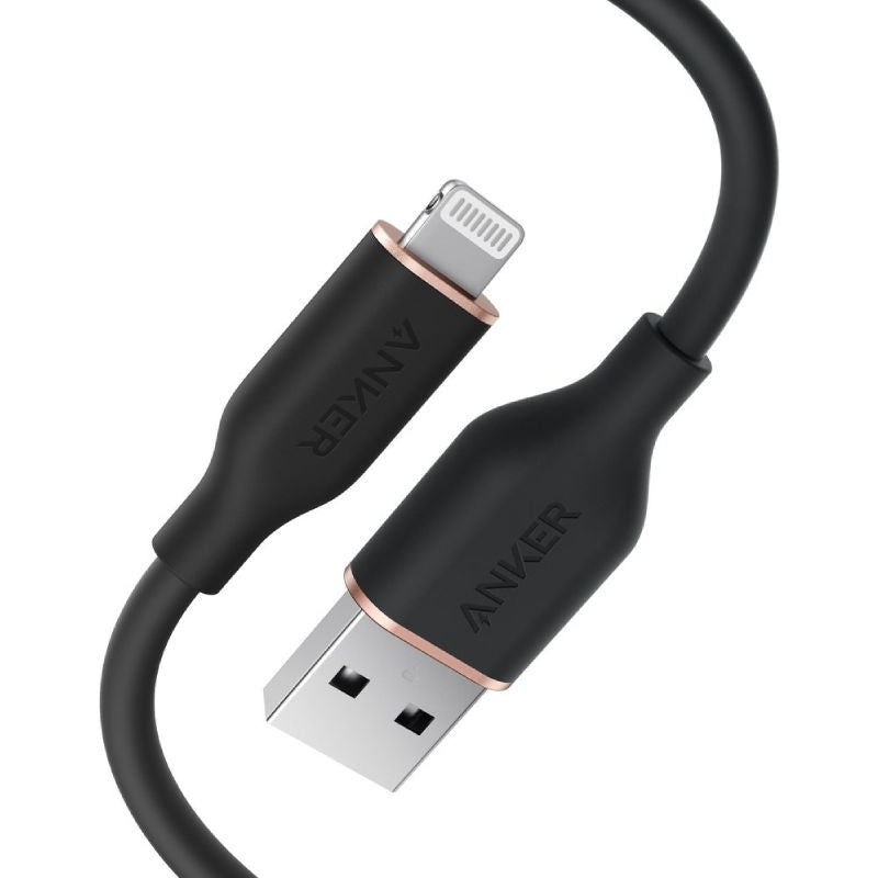Anker PowerLine III Flow USB-A to Lightning Cable 6ft, Black, A85A1012