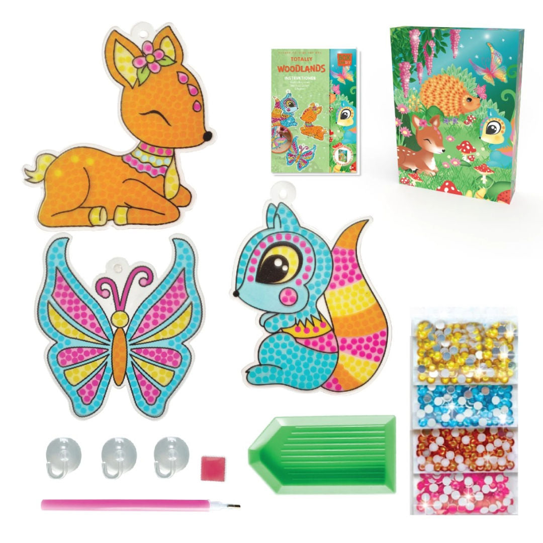 Box CanDIY Totally Woodlands Window Sun Catchers Craft Kit, 6+ years