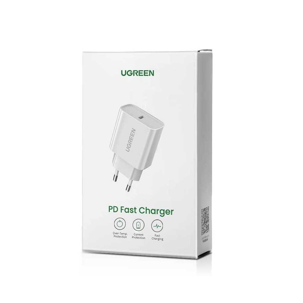 UGREEN CD137 20W USB-C Power Delivery Wall Charger, EU Plug, Fast Charging Adapter
