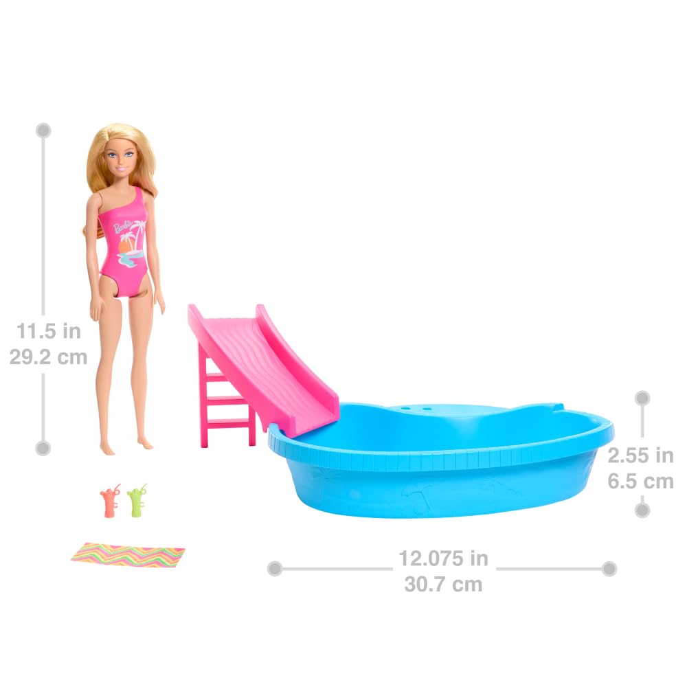 Barbie Doll & Pool Playset, 3+ Years