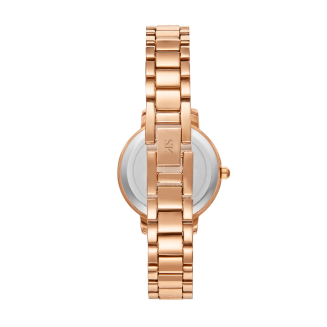 Kenneth Scott Women's Watch, White Dial Analog Watch, K23510-RBKW